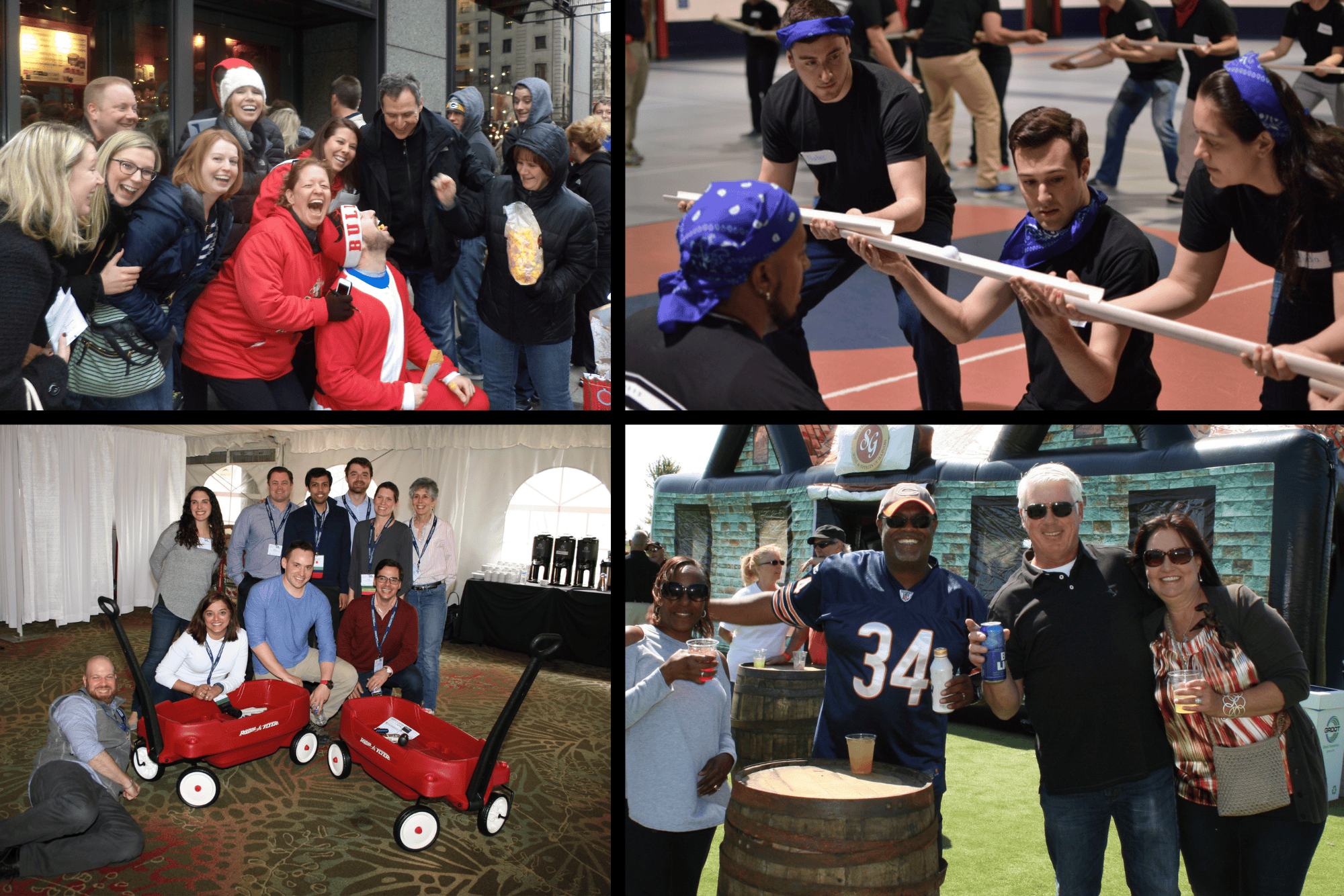 montage of guests participating in Fall and Holiday Corporate Event Ideas for Q4